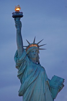 Featured is a photo of The Statue of Liberty, considered by many visiting and entering The United States of America as the ultimate global beacon of Hope, taken by Phoenix, AZ photographer Gayle Lindgren.   