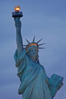 Featured is a photo of The Statue of Liberty, considered by many visiting and entering The United States of America as the ultimate global beacon of Hope, taken by Phoenix, AZ photographer Gayle Lindgren.